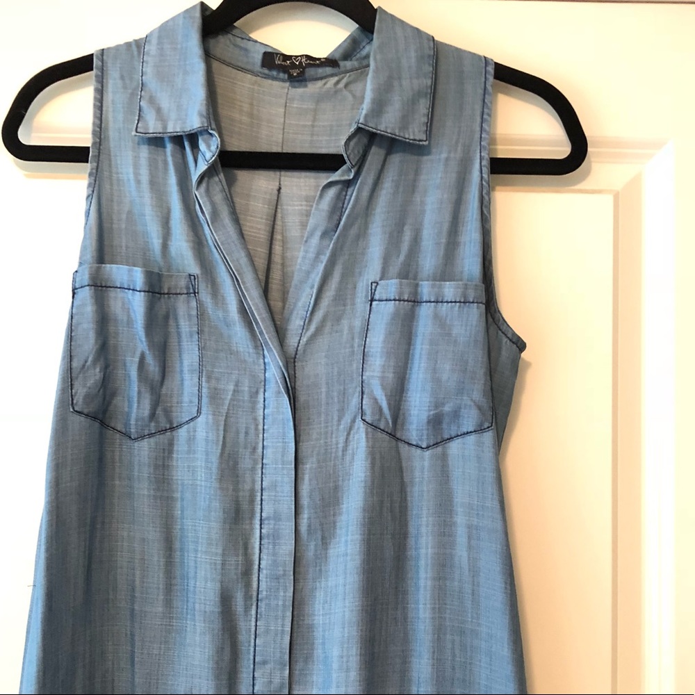 Sleeveless tensel midi dress